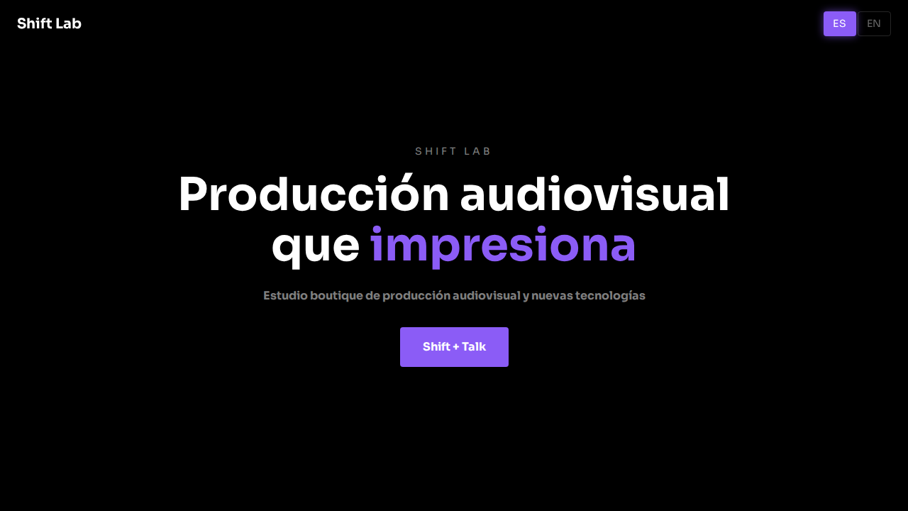 Shift Lab — Sitio Oficial